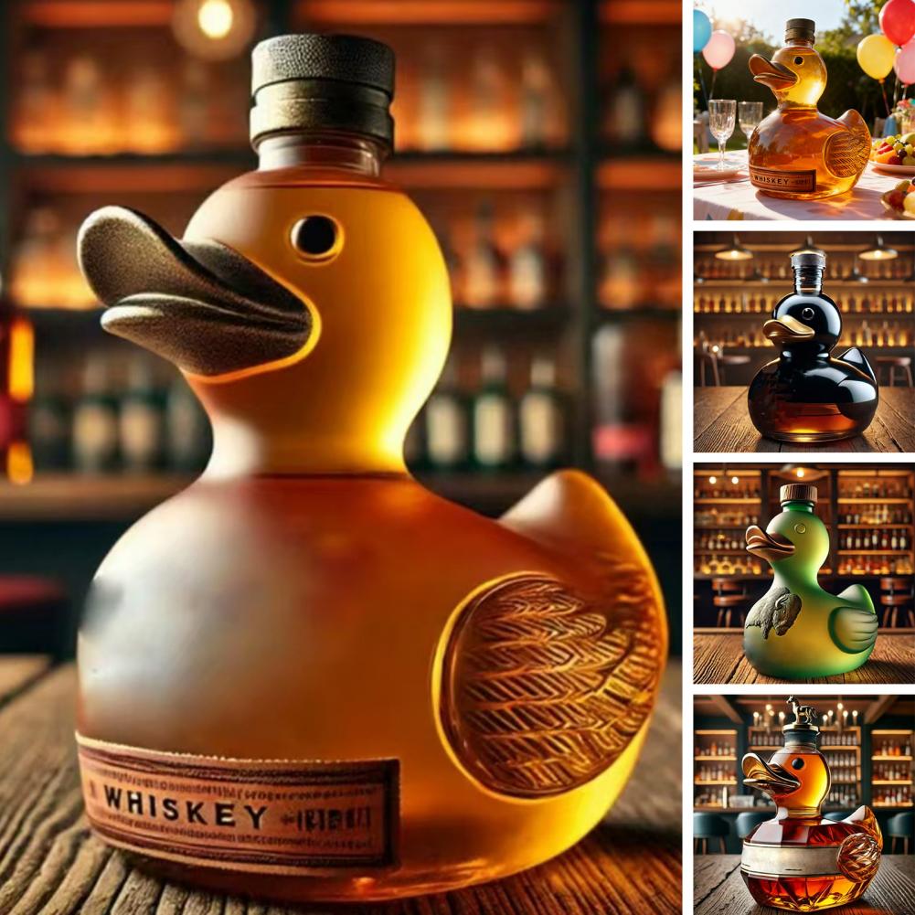 Glass Decanter Whiskey - Duck Whiskey Bottle Glass Animal Decanter