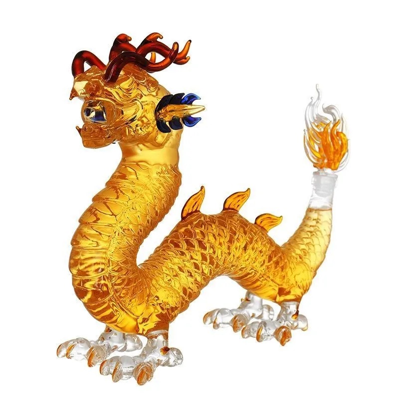 Glass Decanter Whiskey - Dragon shaped Chinese Zodiac whiskey decanter