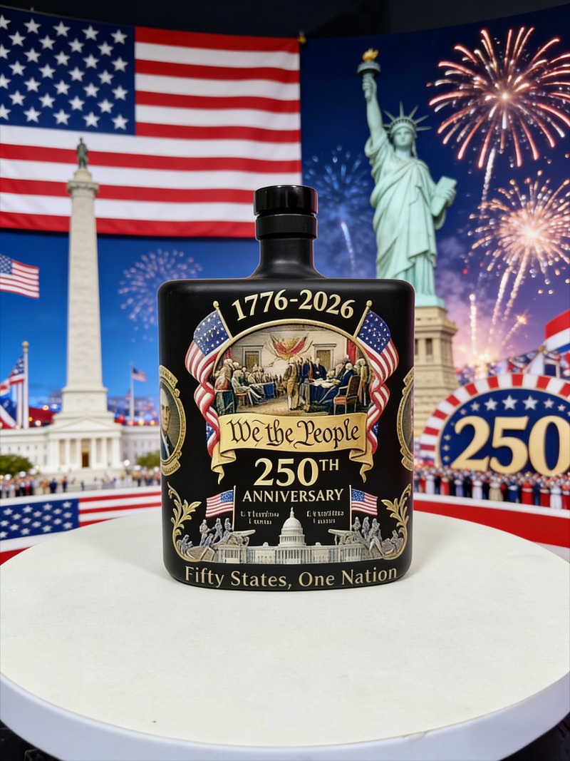 US 250th Anniversary We The Pe - огляд і ціна Glass Decanter Whiskey