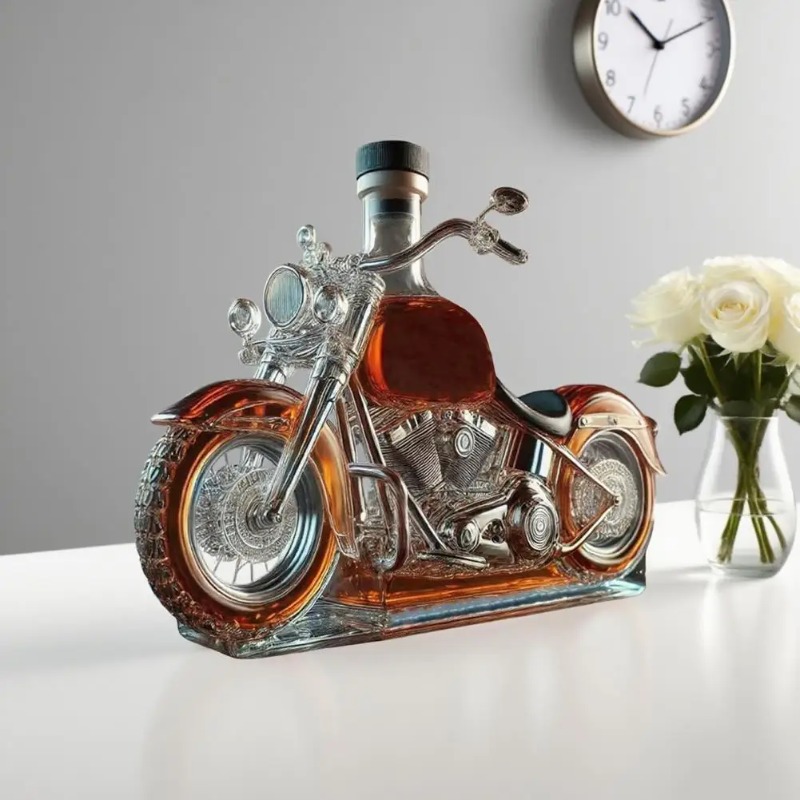 Motorcycle Style Whisky Decant - огляд і ціна Glass Decanter Whiskey