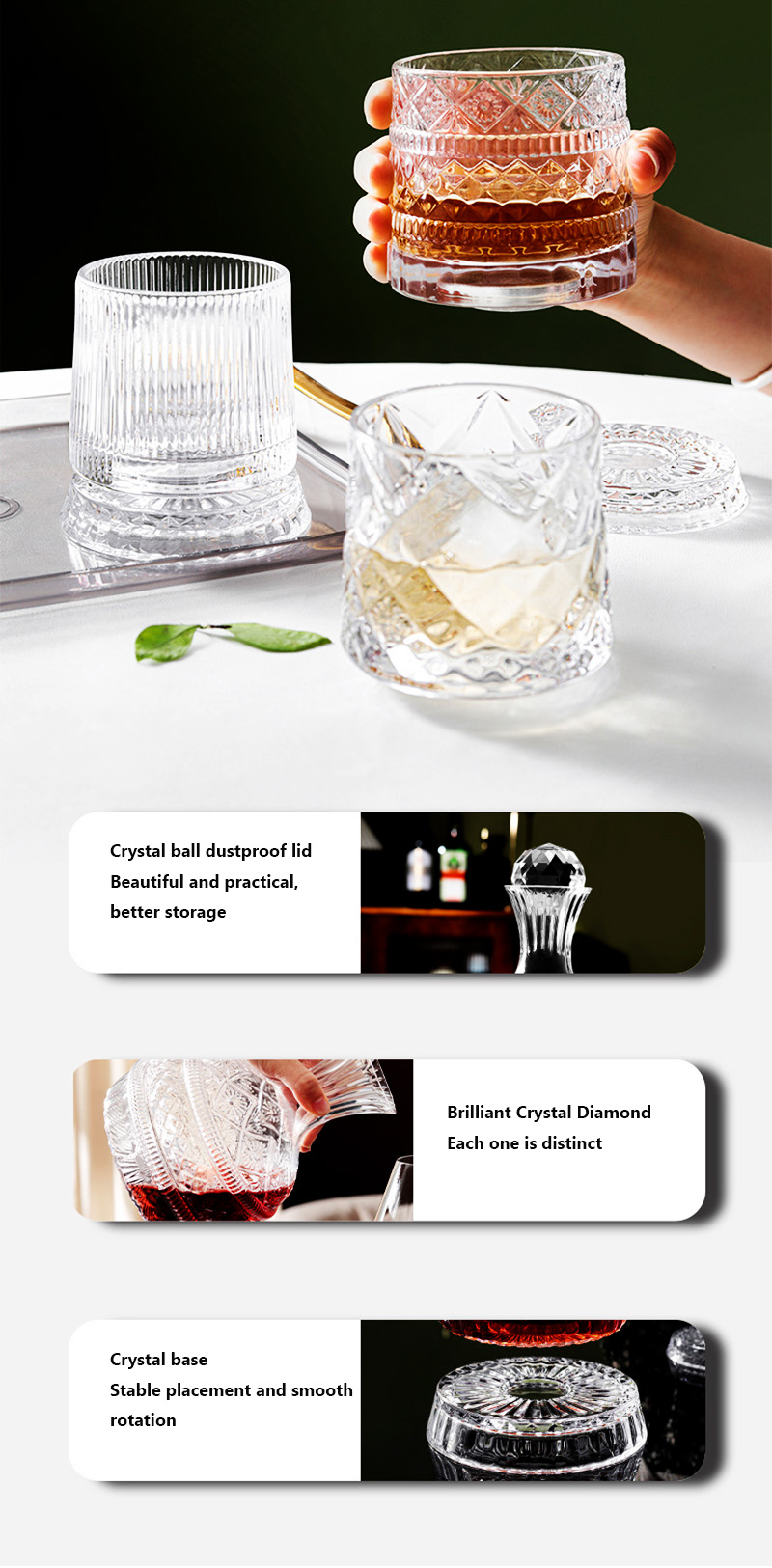 DEOUNY European Star Diamond R - огляд і ціна Glass Decanter Whiskey