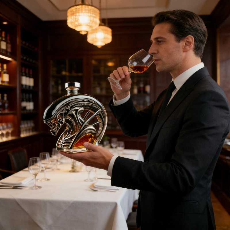 Alien Xenomorph Shaped Whiskey - огляд і ціна Glass Decanter Whiskey