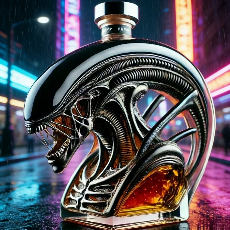 Alien Xenomorph Shaped Whiskey - огляд і ціна Glass Decanter Whiskey