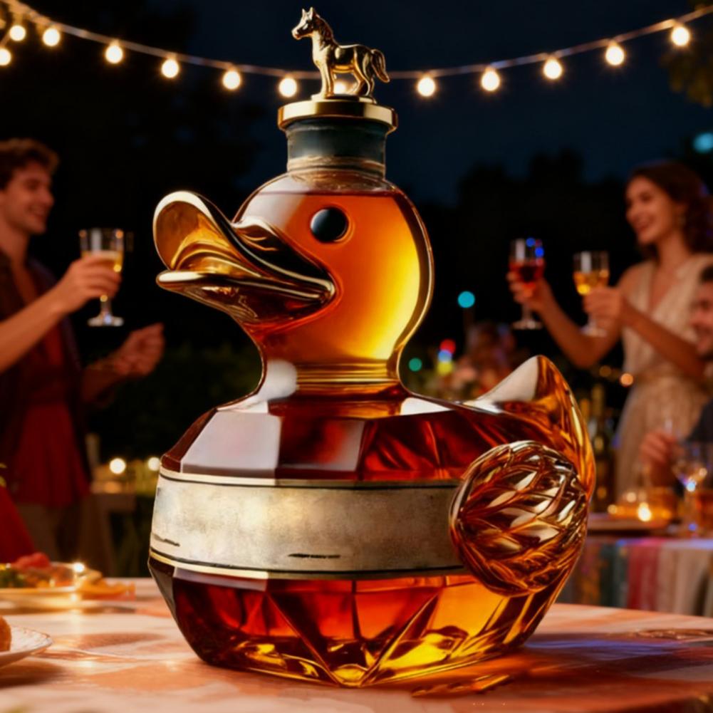 Duck Whiskey Bottle Glass Anim - огляд і ціна Glass Decanter Whiskey