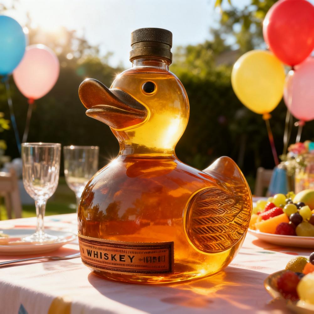 Duck Whiskey Bottle Glass Anim - огляд і ціна Glass Decanter Whiskey
