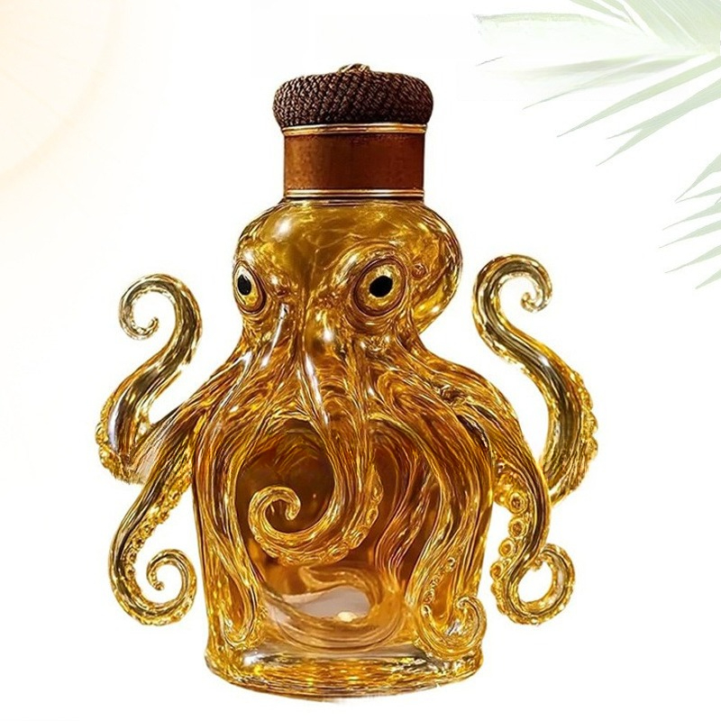 3D Carved Octopus Whiskey Deca - огляд і ціна Glass Decanter Whiskey