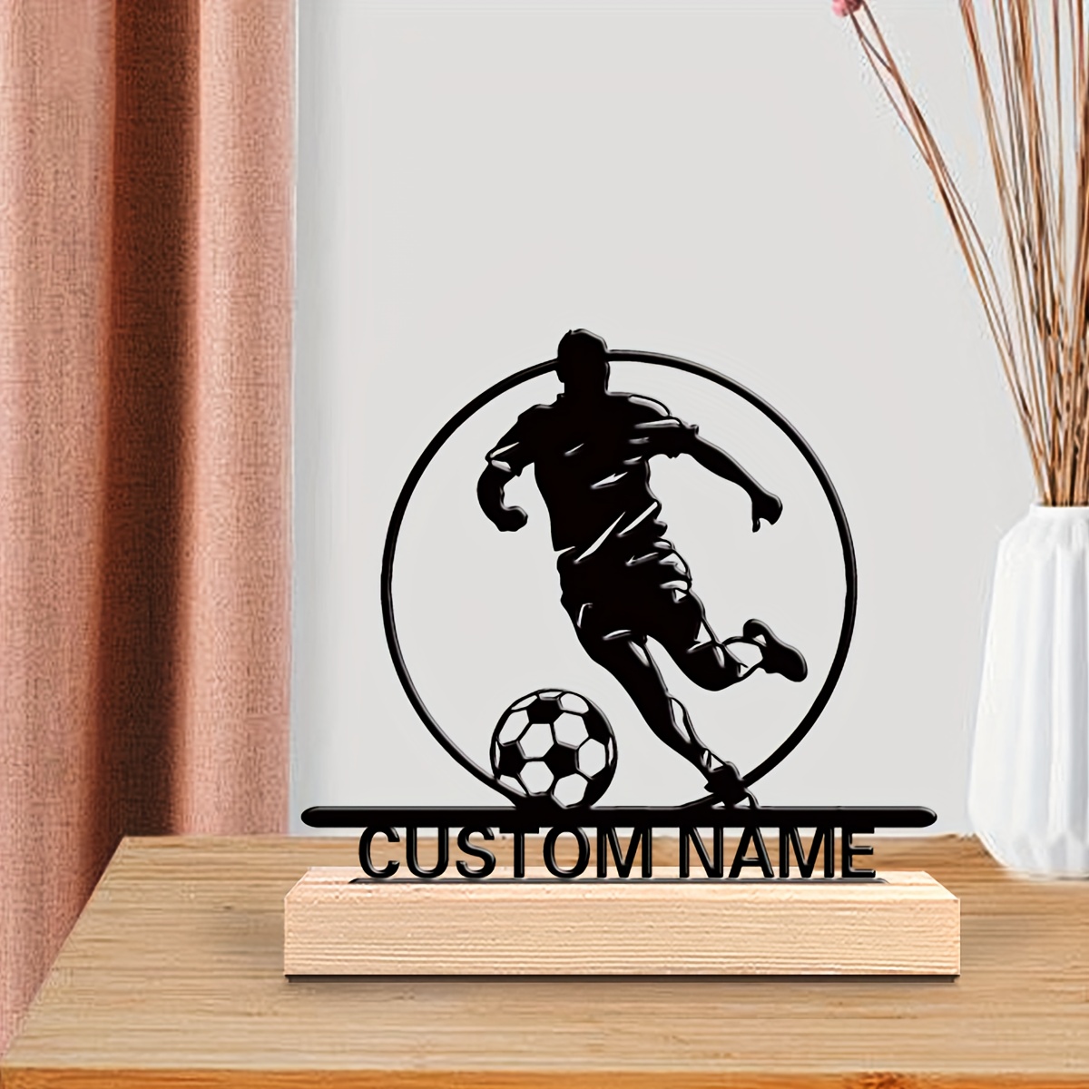 Custom Soccer Player Metal Sta - огляд і ціна Personalized Engraved Gift