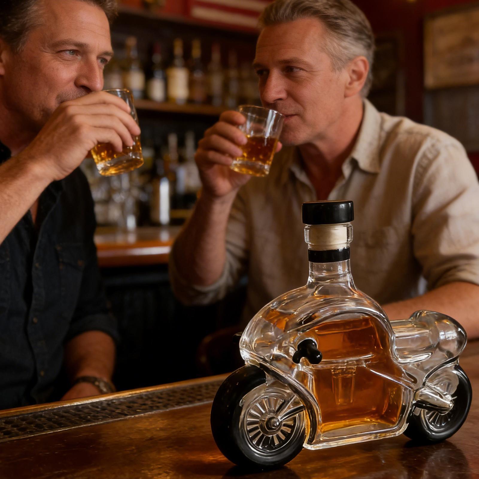 Glass Whiskey Bottle 300ml Mot - огляд і ціна Glass Decanter Whiskey