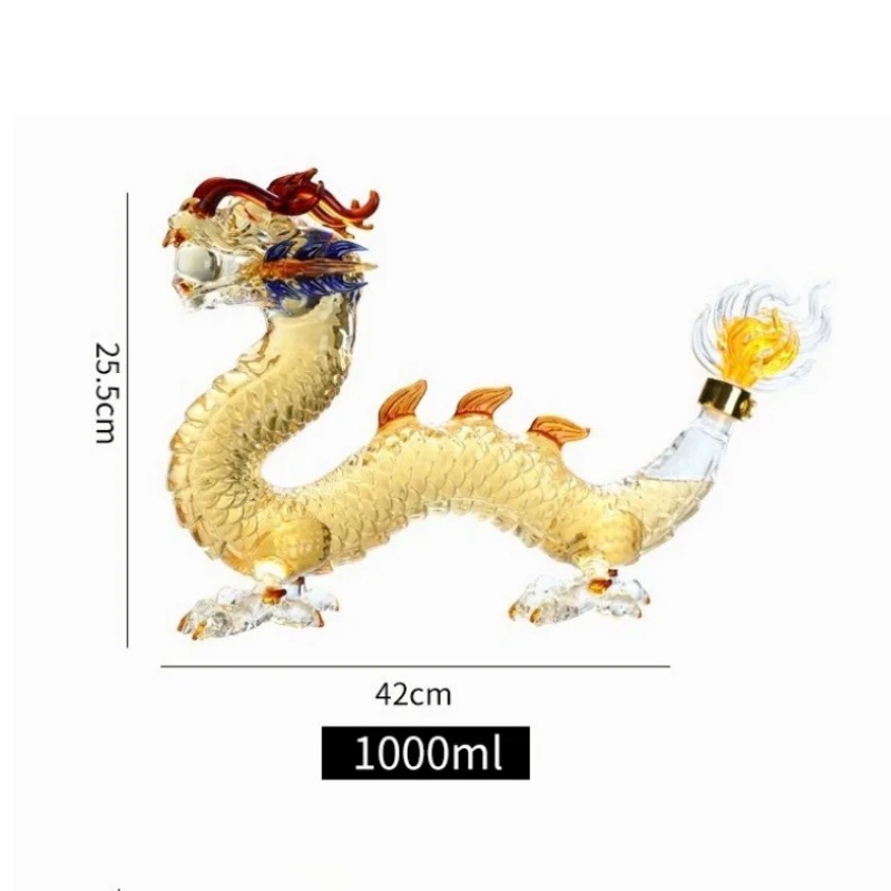 Dragon shaped Chinese Zodiac w - огляд і ціна Glass Decanter Whiskey
