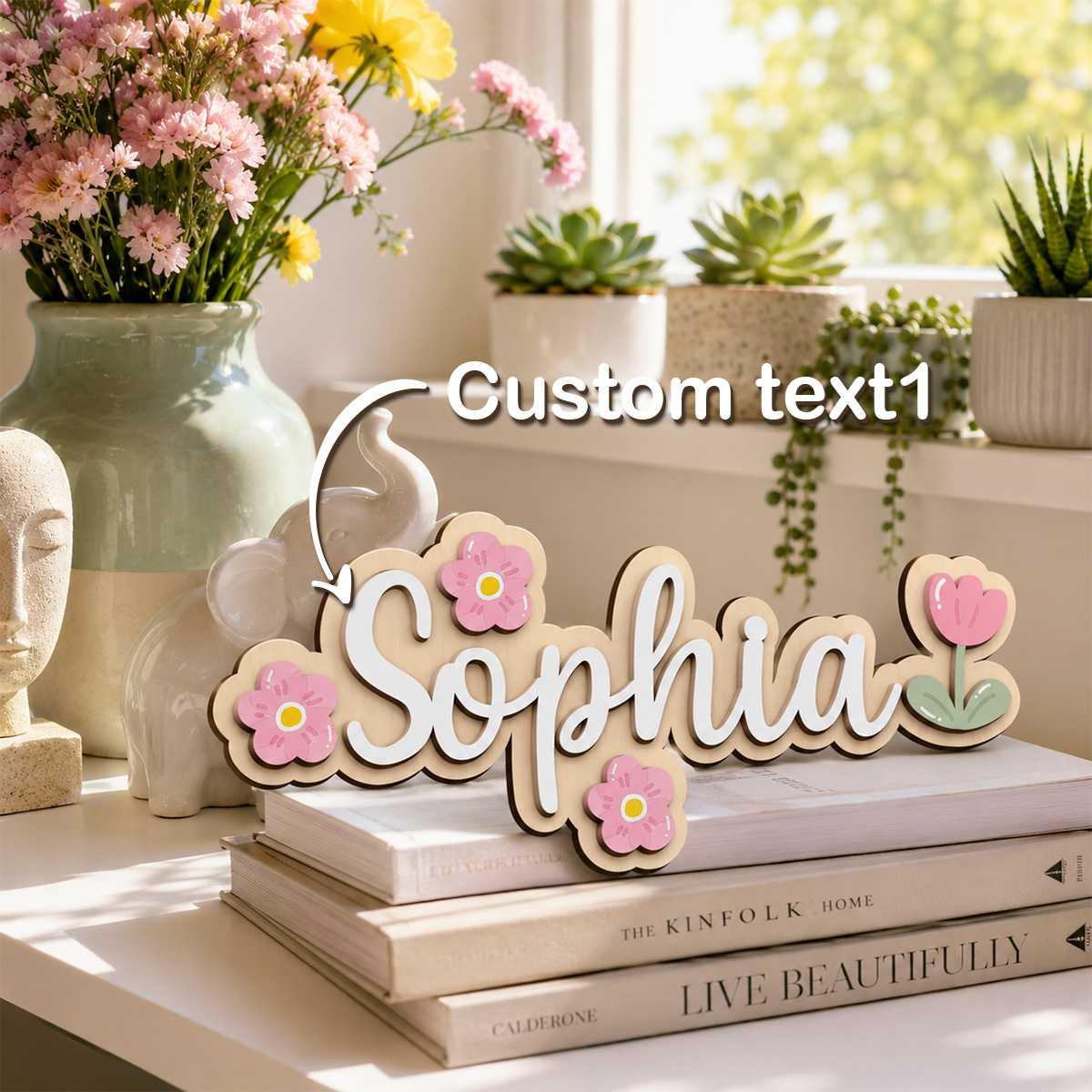 1pc wooden multi-color double- - огляд і ціна Personalized Engraved Gift