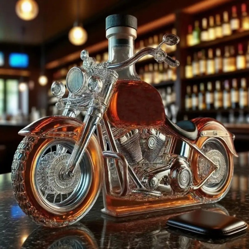Motorcycle Style Whisky Decant - огляд і ціна Glass Decanter Whiskey