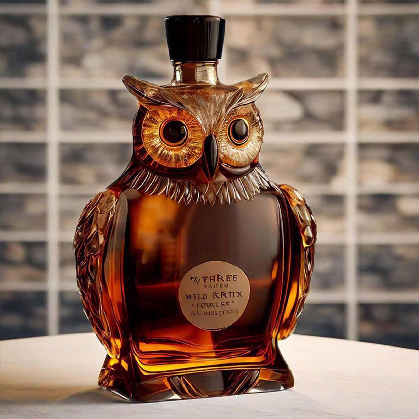 Owl Shape Home Bar Decanter 35 - огляд і ціна Glass Decanter Whiskey